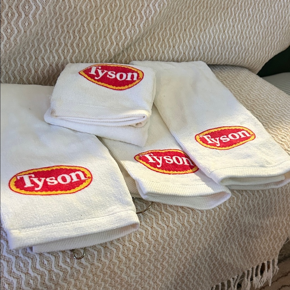 4 new Tyson golf towels